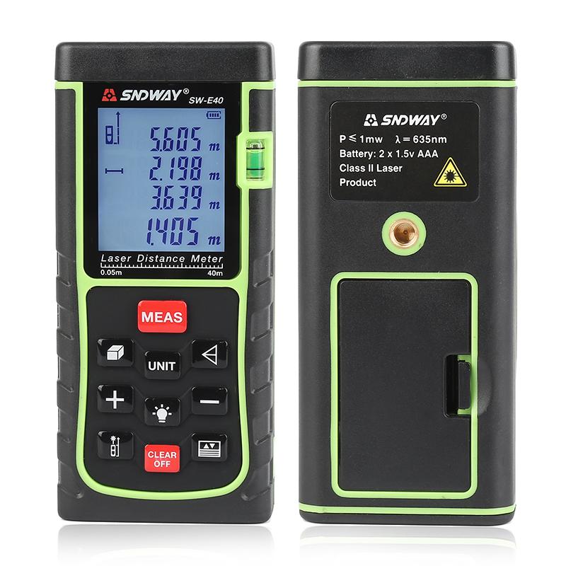 Handheld 40M Rangefinder SWE40 Distance Meter Digital Laser Range