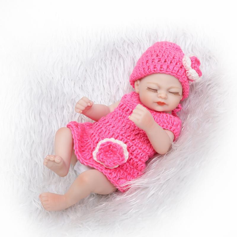 Mini Realistic Premie Baby Doll - Cute Playhouse Toy Gift 26 cm
