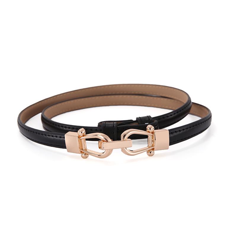 Trendy Koreaanse Stijl Echt Lederen Riem voor Dames - Modieus en Veelzijdig voor Jurken, Rokken en Broeken