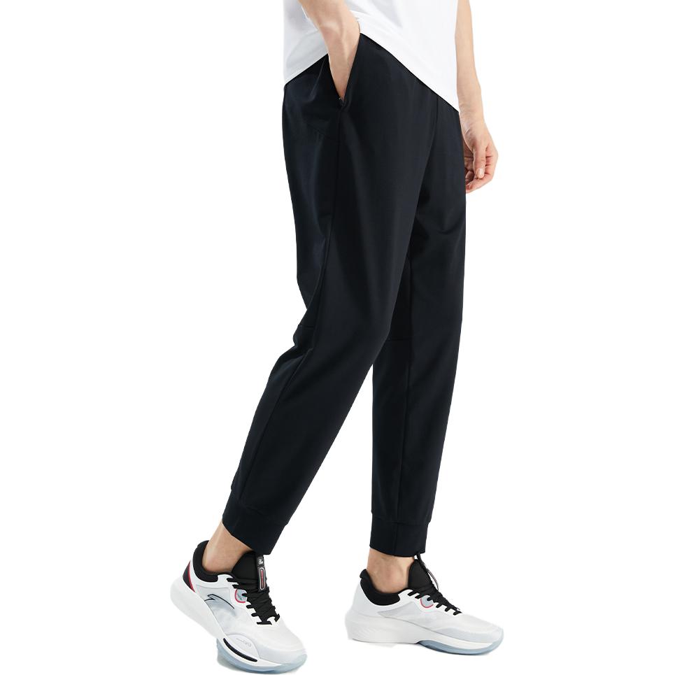 Anta Neun-Punkt Atmungsaktive Gestrickte Sporthose Herren Unterteil Basic-Schwarz 152337308-2