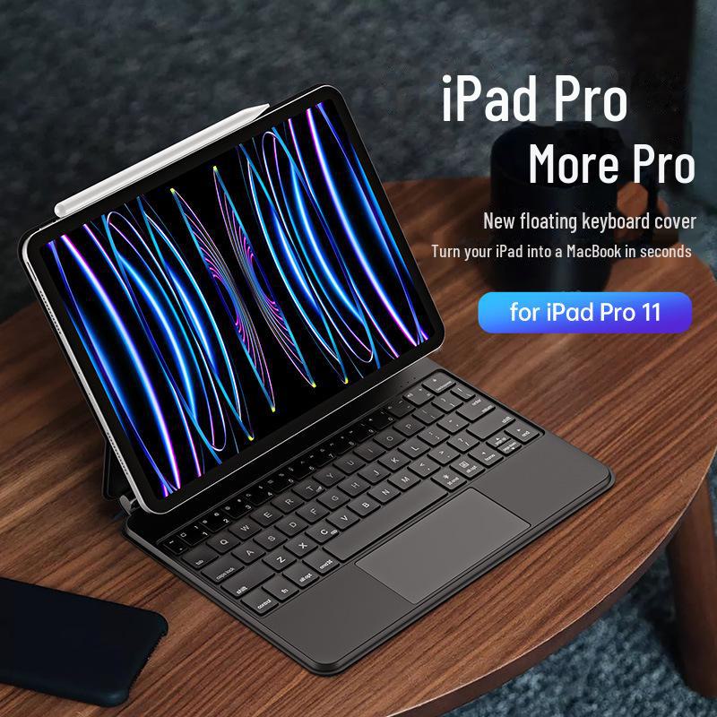 iPad Air 11 Magnetic Suspension Bluetooth Keyboard Case with Smart Touch External Keyboard