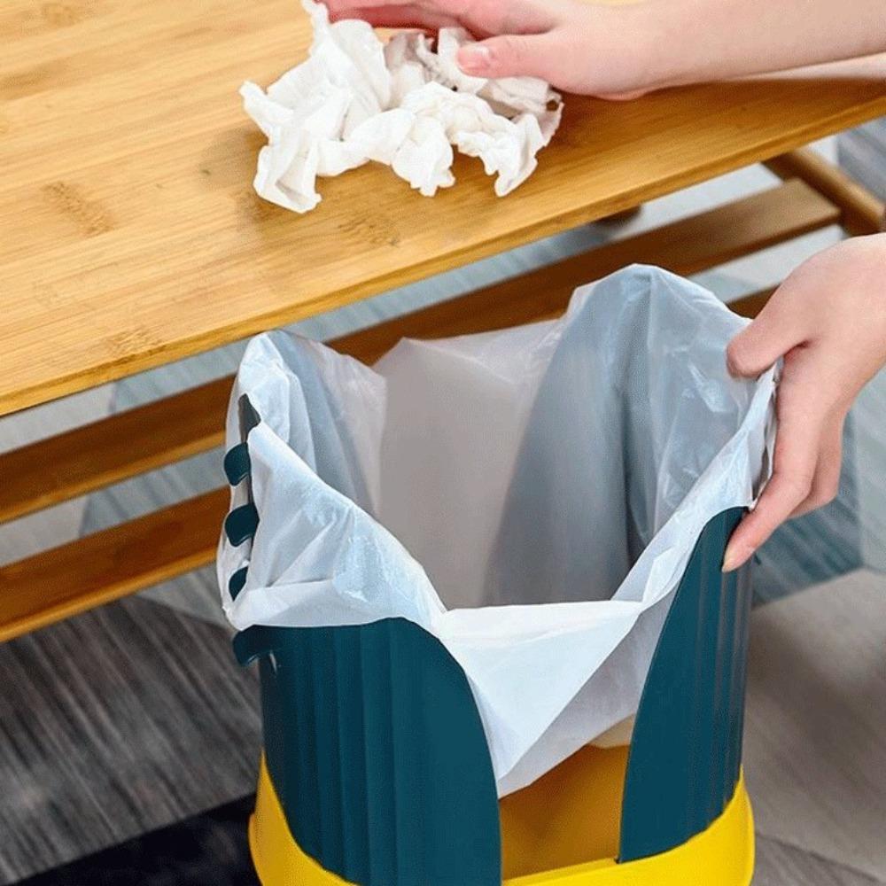 Space Saving Expandable Trash Can Plastic Trash Bin Trash Basket Collapsible Waste Basket Office