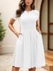 Women's Summer Evening Dress with Pockets – Party, Church, Bridesmaid & Graduation Style JH253-4.