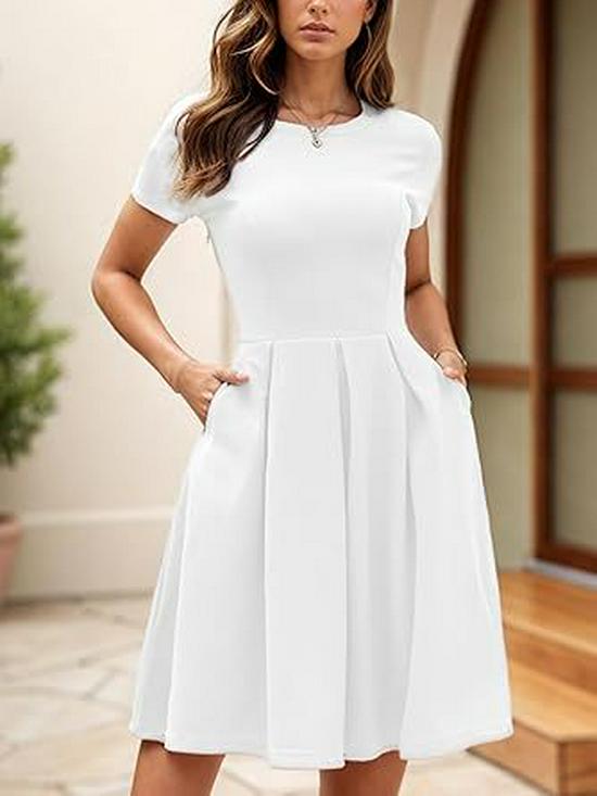 Women's Summer Evening Dress with Pockets – Party, Church, Bridesmaid & Graduation Style JH253-4.