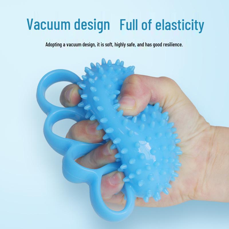 Four-Finger Soft Silicone Hedgehog Grip Ball for Finger Strength Training