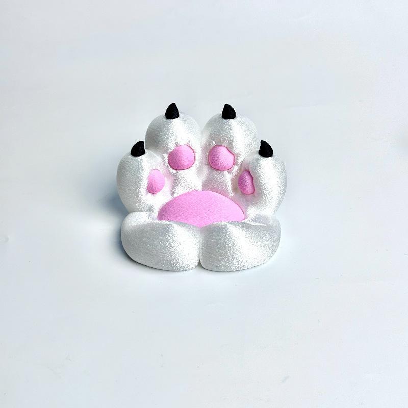 Base-Style Cat Claw Phone Holder Creative Desktop Stand Ornament High-Quality Design for Stress Relief (1 Piece)