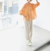 ROPE PICNIC Comfort Series Cool and Cotton Voile Orange Shirt, Breathable, Back-Tuck Shirt, Women's, (70)
