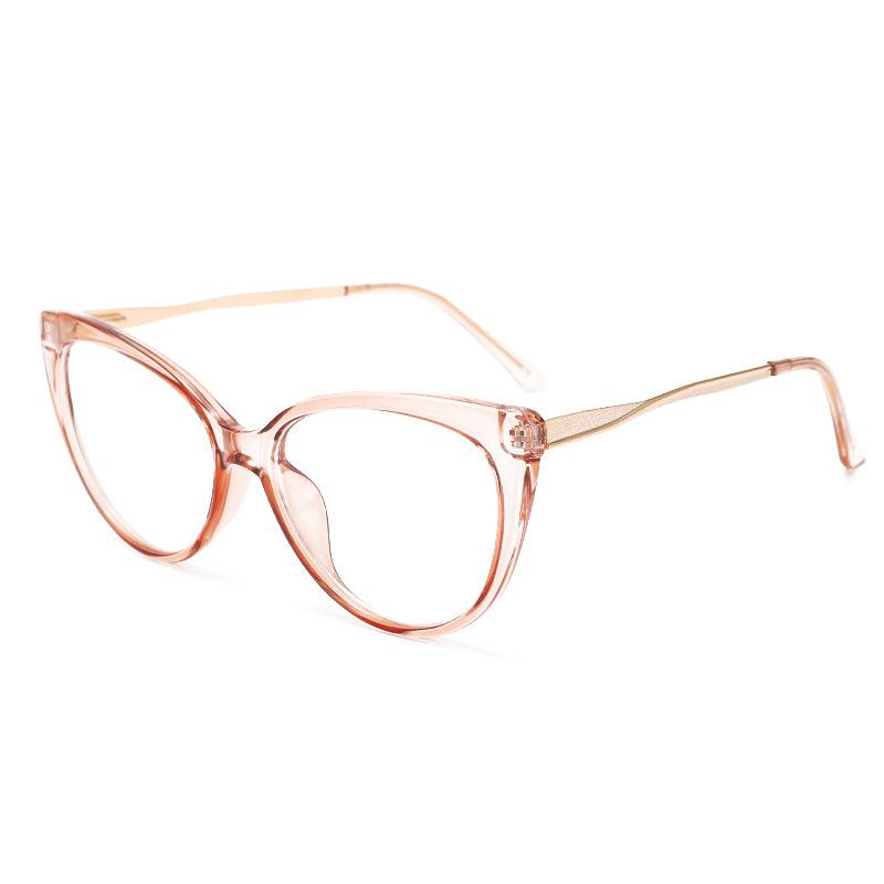 

Fashion TR90 Anti Blue Light Blocking Cat Eye Glasses Frame Women Luxury Designer Retro Eyeglasses for Ladies Optical Frame