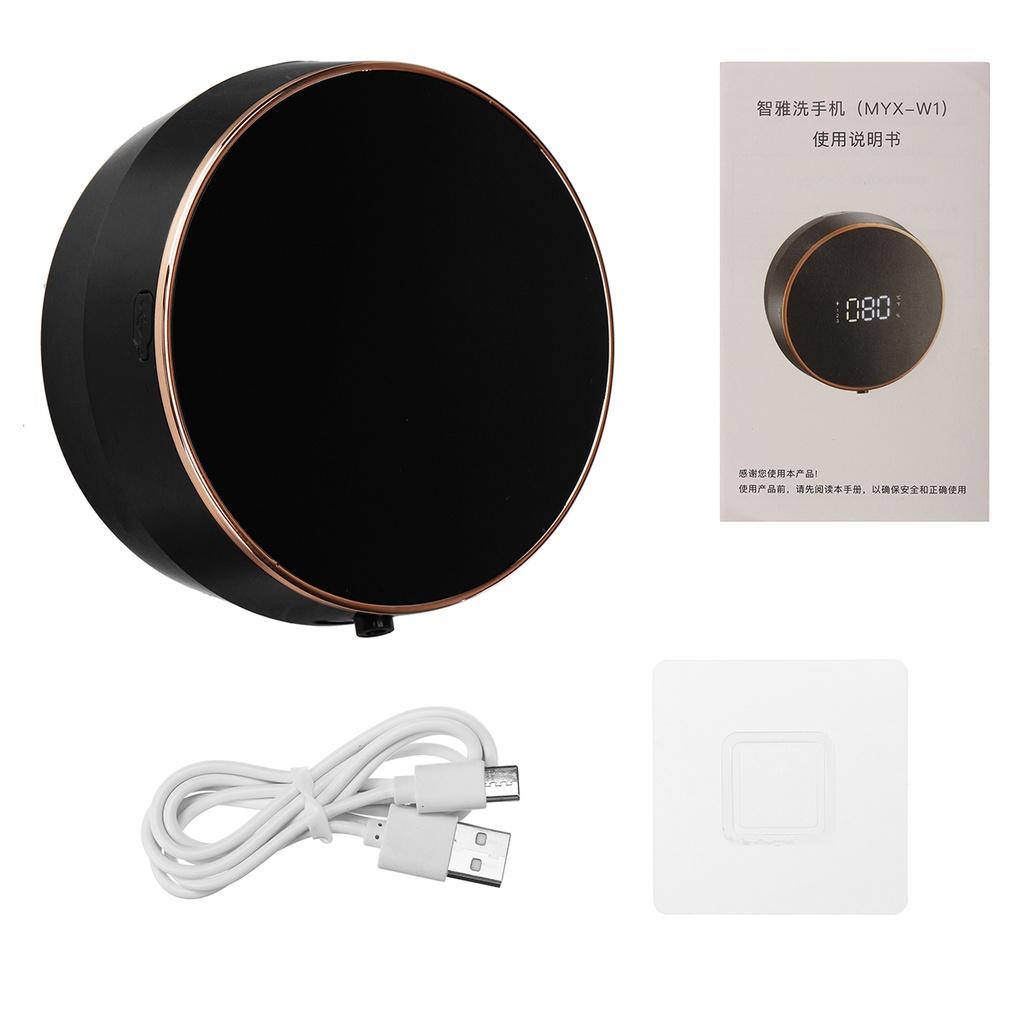 2000mAh Liquid Fast Foaming Pump Wall Mounted with Temperature Digital Display White/Black Automatic Touchless Sensor Soap Dispenser Hand Sanitizer