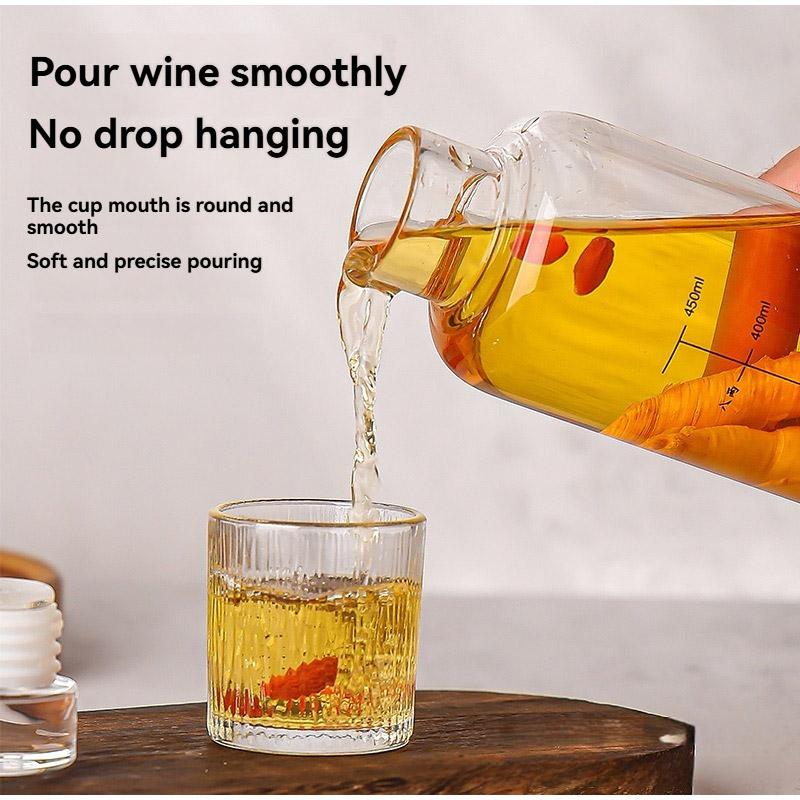 350-1000ml Clear Glass Empty Bottles with Lids Large Capacity Seal Shrink Capsules Bottles for  Beverages Juice Kombucha Storage
