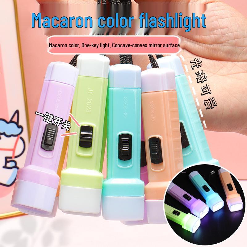Compact LED Flashlight - Macaron Colors for Home & Outdoor Use