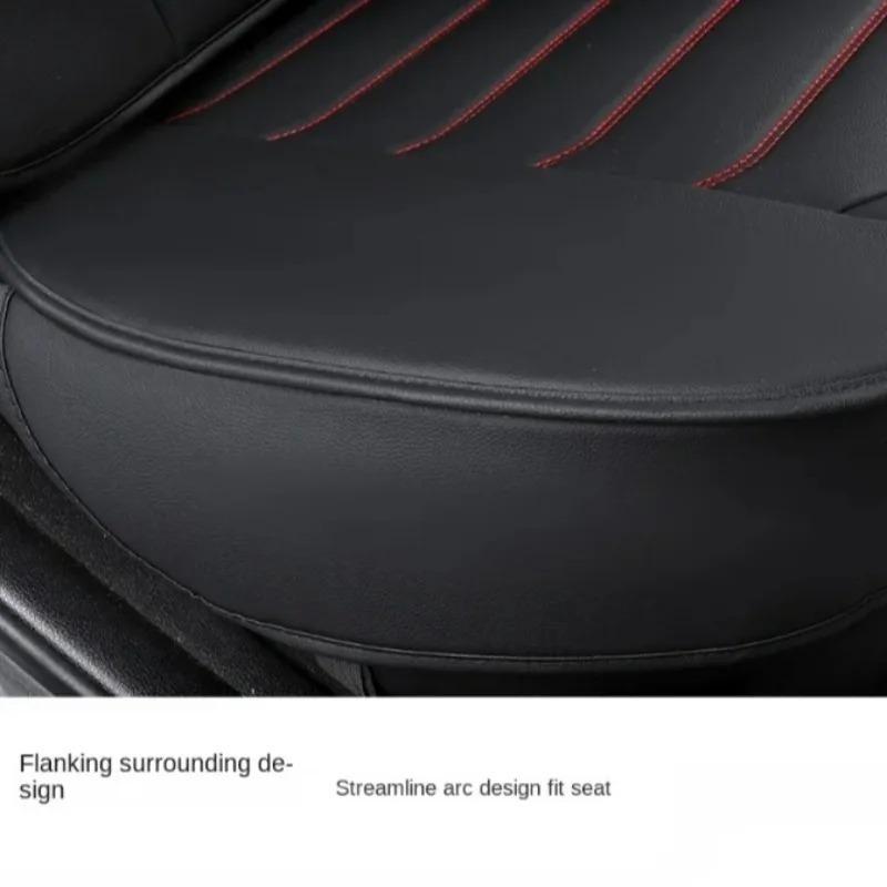 Universal All Seasons Leather Car Seat Covers Auto Interior Protectors Anti-Slip for Most Cars