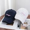 Nische mode kleine florale Buchstaben bestickte Baseballkappe Damen Frühling und Herbst Gesicht klein vielseitige Kappe