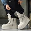 Big Tongue Casual Short Boots Inverted Triangular High-top Boots Heightening Board Shoes Versatile Sports In All Seasons