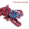 3D Printing Full-Joint Movable Tyrannosaurus Rex Figurine High Degree Freedom Playability Miniature Dinosaur Skeleton Decoration