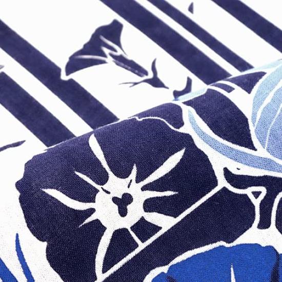 Someno Anbo Hand Towel Bamboo Fence and Morning Navy Authentic Made in 35cm x 100cm "Sometsuke Glory" Blue, Dyed, 100% Cotton, Tokuoka, Japan,