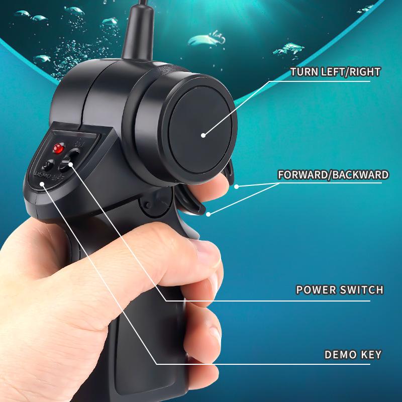 Rc Remote Control Shark Diving Bionic Fish Summer Water Children Electric Modular Battery Toys