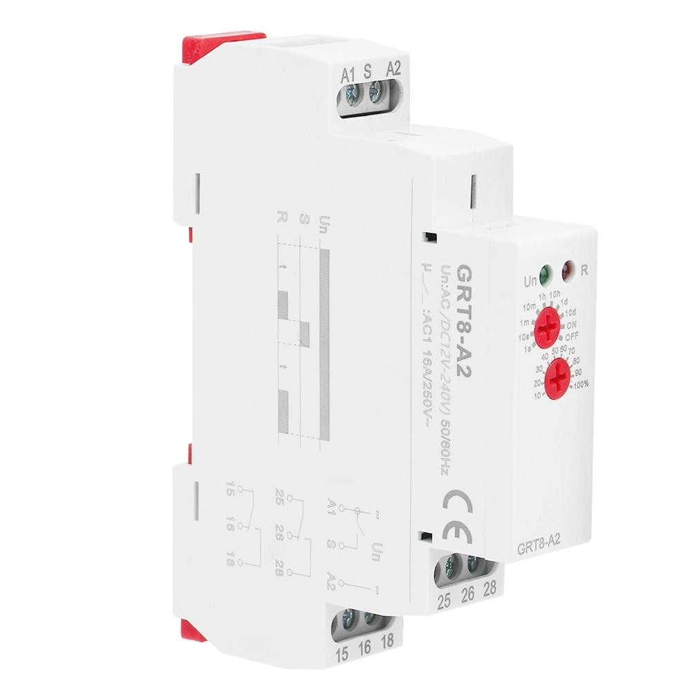 Single Function Din Rail Time Relay Industrial Control Auto Timer Relay GRT8A2 (ACDC12V240V)
