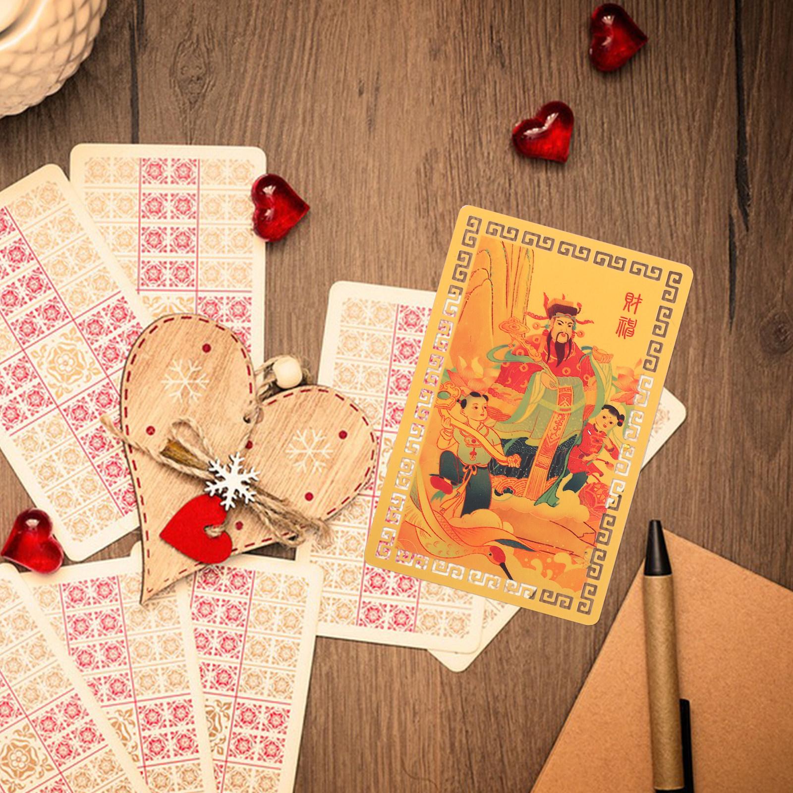 2025 Wealth Amulet Card Chinese Style Metal Luck Card for Blessing Prosperity Protection Fortunes Amulet China Mainland