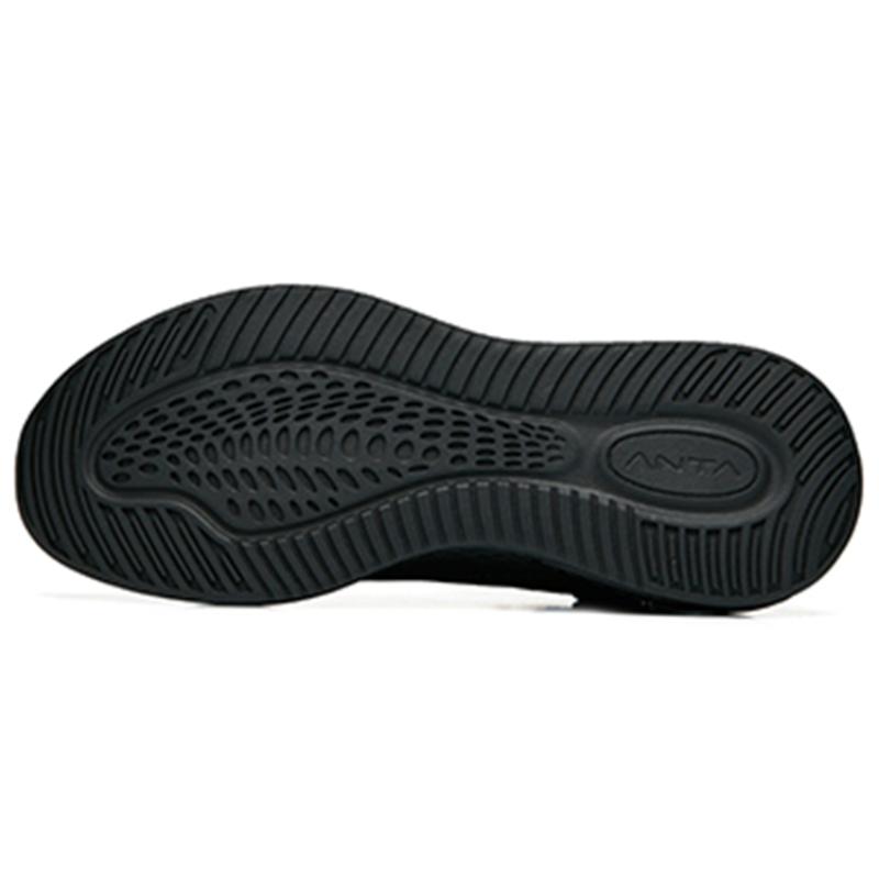 Anta C37+ Cushioned Anti Slip Wear Resistant Breathable Lightweight Low Top Casual Running Shoes Men's Black Sneakers 912235537-6