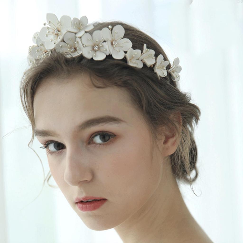 Flower Hair Hair Ornament for and Weddings Accessory, Headpiece, Headband, Parties, Bridal, [J's Select]