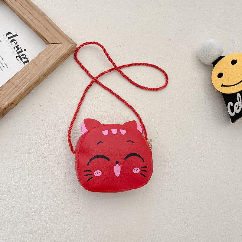 New Cartoon Children Messenger Bag Cute Cat Children Fashion Coin Purses and Handbags Cute Boy Girl Mini Shoulder Bag KTY