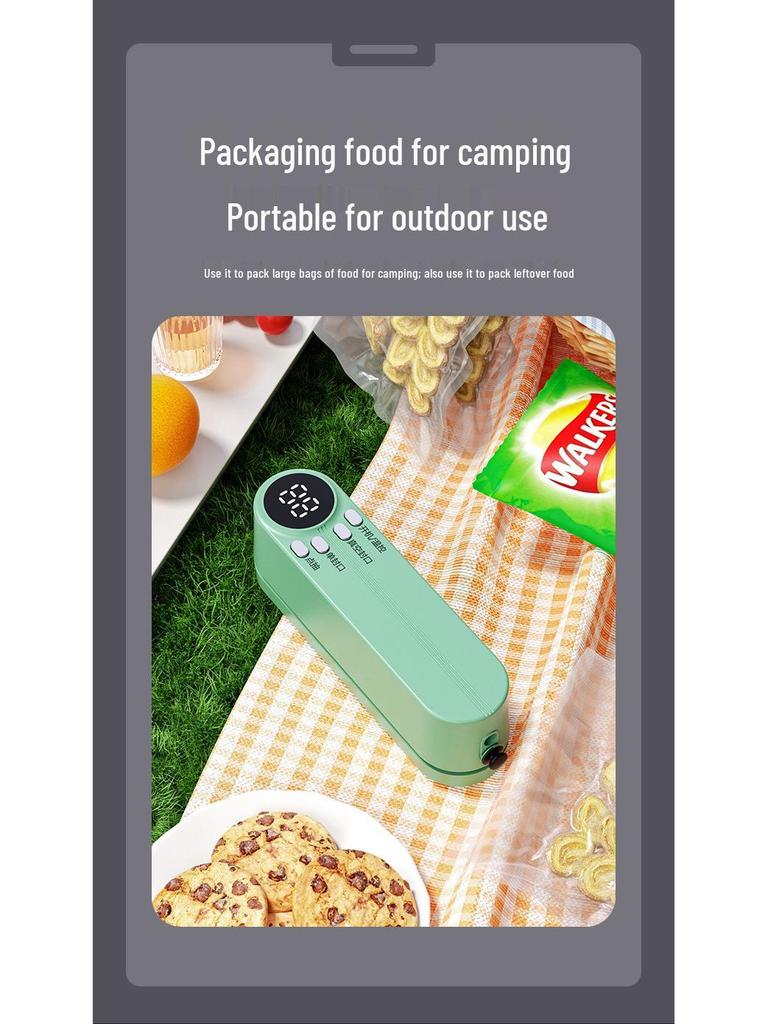 Portable Wireless Automatic Vacuum Sealer for Food Preservation