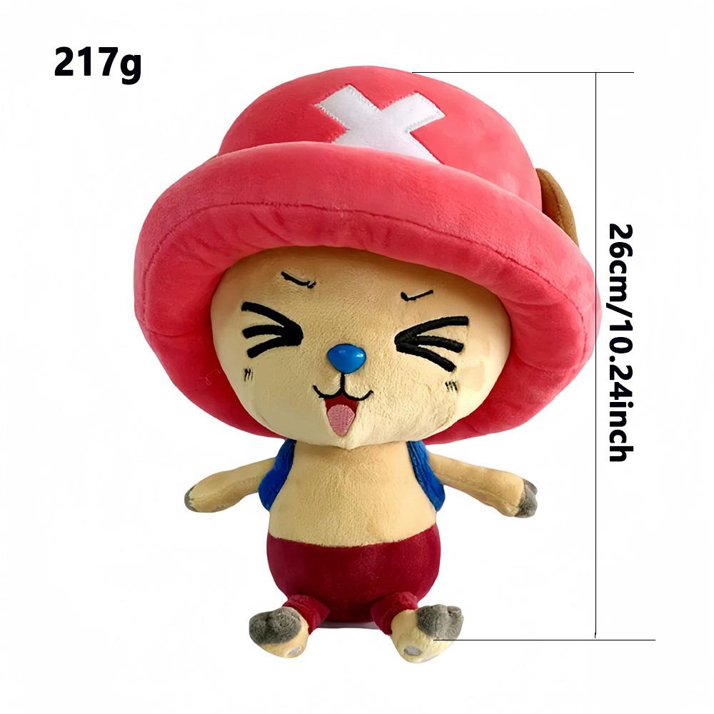 14-35cm/5.5-13.7inch Genuine ONE PIECE Stuffed Plush Toy Kawaii Plush Keychain Toy Tony Chopper Soft Stuffed Plush Doll Keychain