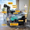 PakOne Watering Extendable Hose for Car 3x Faucet 8 Watering Stretchable Garden Hose with Latex Inner Layer and Outer Abrasion Easy To Perfect for Car