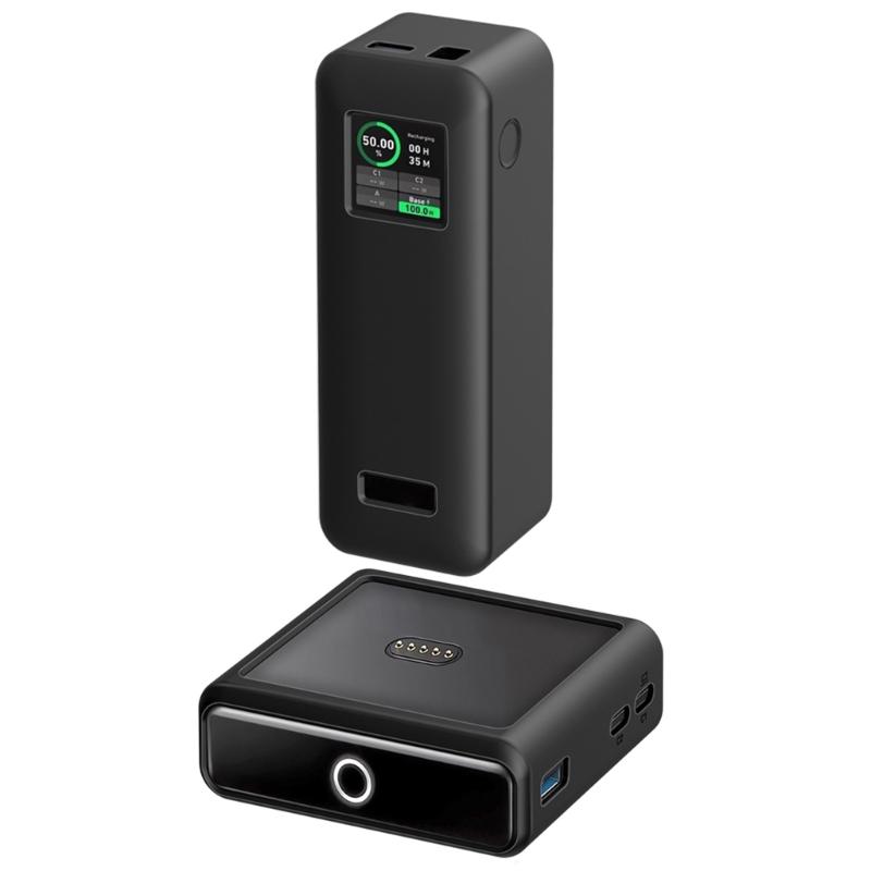 Силиконовый чехол для Powerbank Prime27650mAh 250W, противоударный и устойчивый к царапинам чехол для повышения долговечности чёрный