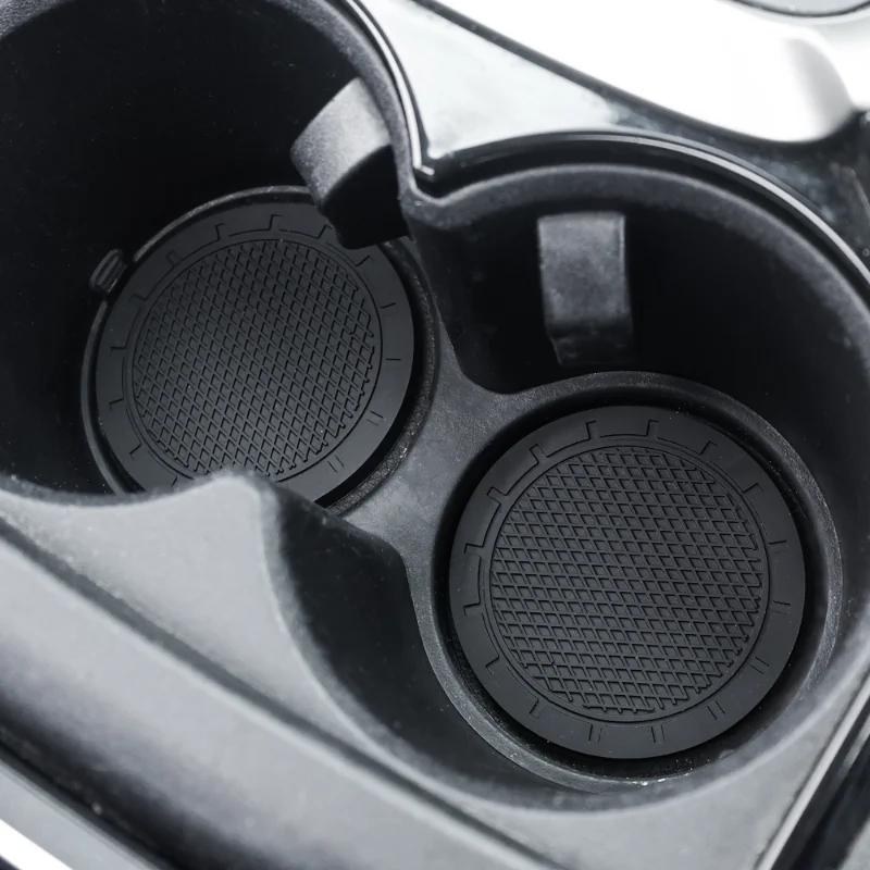 Car Cup Holder Anti-Slip Insert Coaster Mat Auto Cup Holder Soft Rubber Anti-skid Drink Cup Bottle Mat Car Interior Accessories