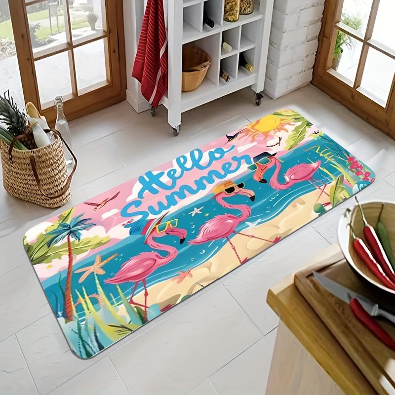 1PC Wild West Cowboy pattern Kitchen Rug Non-Slip Door Mat Pop design Bathroom Rug Bath Mat Carpet for Home Sink Laundry Decor