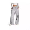 Pantaloni Casual Larghi da Donna Autunno/Inverno 2024 Europei e Americani, Monocolore, Vita con Coulisse