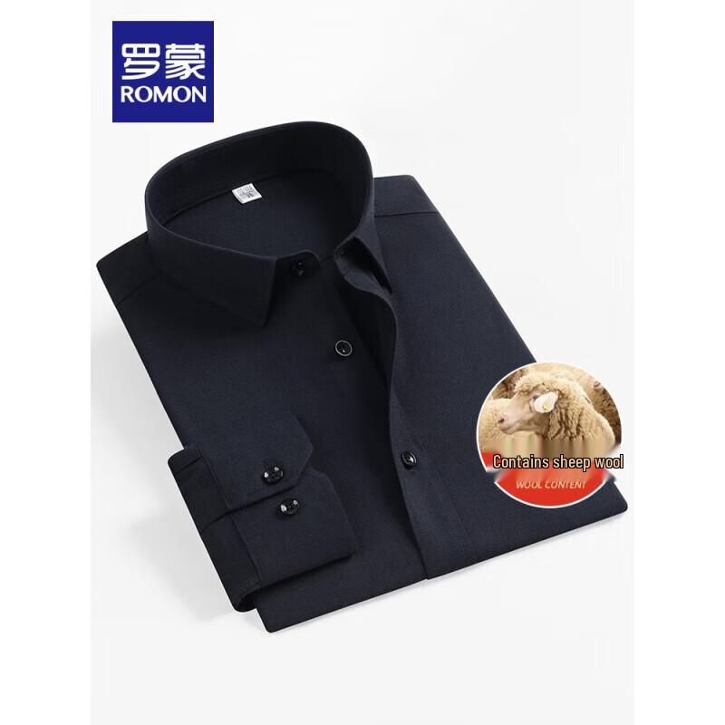 ROMON Men s Wool Blend Long-Sleeve Shirt 38