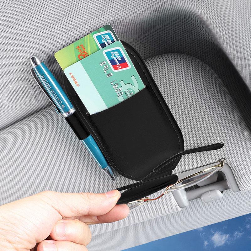Car Multifunction Sunglasses Clip Card Ticket Holder Stand Eyeglasses For Kia Rio K2 Ceed Cerato K3 Sportage 4 Picanto K5 Optima Sorento Forte Stinger