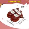 1 Pair of High Heels for Dolls, Chunky Shoes, Miniature PVC Fashion Accessories, Suitable