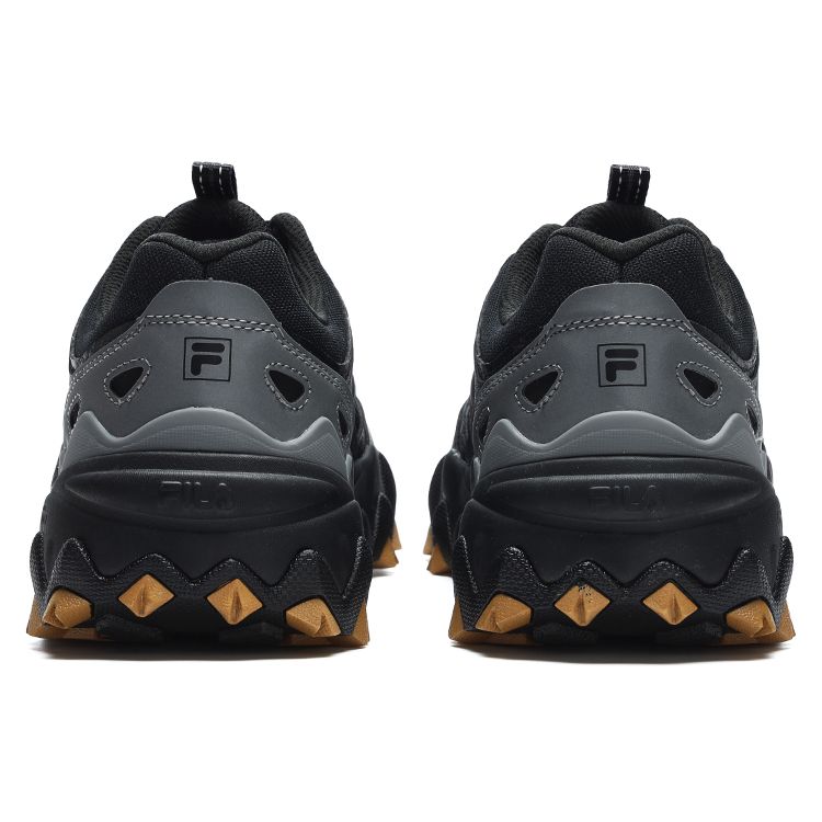 Fila Oakmont 2 Fabric Synthetic Leather TPU Retro Sport Patchwork Casual Low-Top Lifestyle Shoes Men Sneaker Black F12M312109FBK