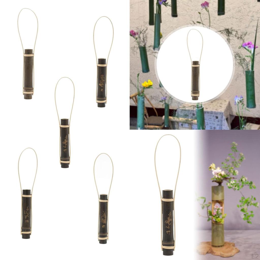 Bambus Blumenvase Tischmittelstück Dekoration für Tischplatte Modern Minimalistisches Design