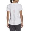 Adidas D2M Solid Round Neck Fashion Versatile Short Sleeve Regular T-Shirt Women Tops White DU2303