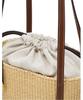 Athe Vanessabruno Beige Raffia Shoulder Bag S Aaba6F802W2