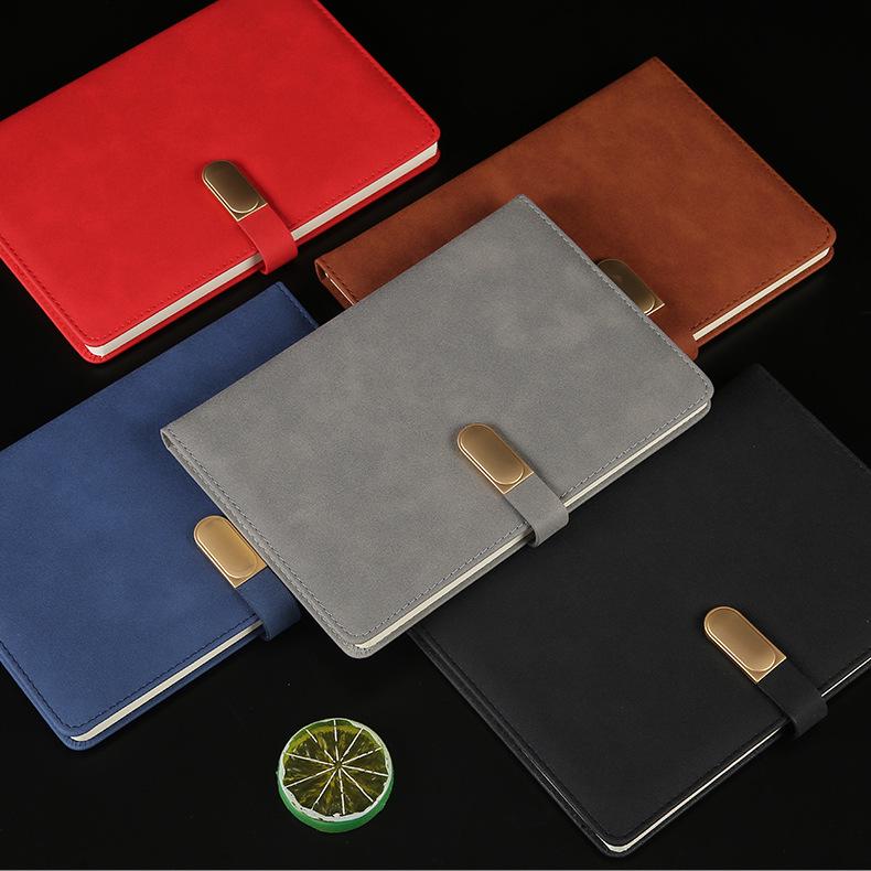 Premium Velvet Texture A5/A6 Business Notebook with Magnetic Closure