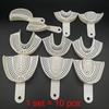 Dental Impression Plastic Trays Without Mesh Tray Teeth Holder Dentist Tools Lab Material