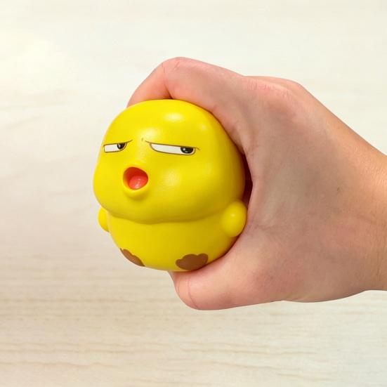 Cartoon Chick Squeeze Toy Slow Rising Stress Relief Chick Pinch Sensory Toy Anti-anxiety Hand Relaxation Stress Ball Women Gift