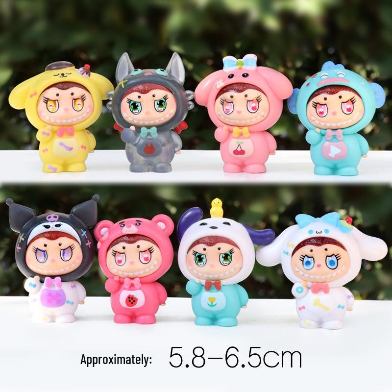 

Мистическая тряпичная кукла ручной работы - Милое креативное украшение для машины или стола, подарок