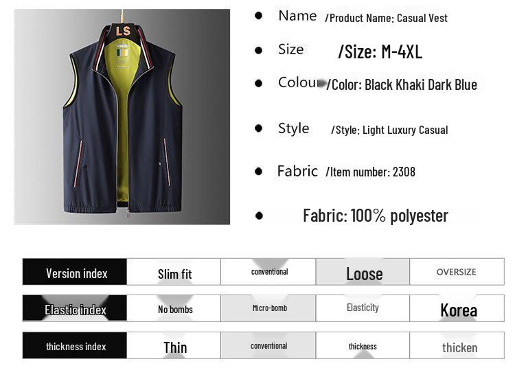 Men's High-End Detachable Hooded Vest: Stylish, Casual, Sleeveless Outdoor Sportswear for Spring and Autumn