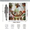 "Adorable Kittens In Hammock Waterproof Shower Curtain, Cute Animal Design For Kids Bathroom Decor"