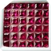 14 PIEZAS RUBÍ ROJO NATURAL 5x5 mm Gema Suelta CUADRADA CERTIFICADA Lote