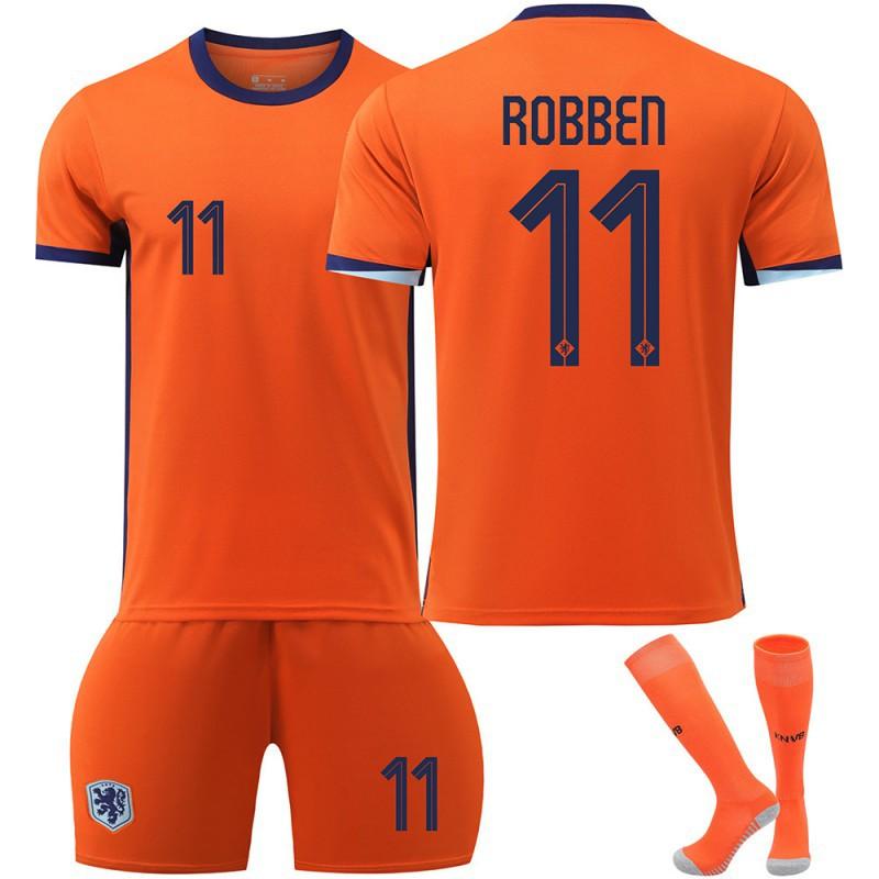 

Netherlands Main European Cup Football Uniform No. 4 10 11 21 Adult Children s Suit Jersey L