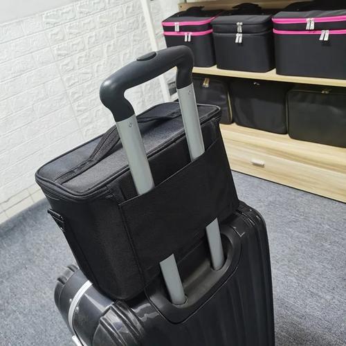 Professional Bridal Makeup Organizer Bag Large Capacity Square Cosmetic Case for Travel