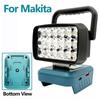 For Makita Lithium Battery Case LED Work Lamp Bright Light Spotlight For Milwaukee For Dewalt USB/Type-C Power Bank Flashlight